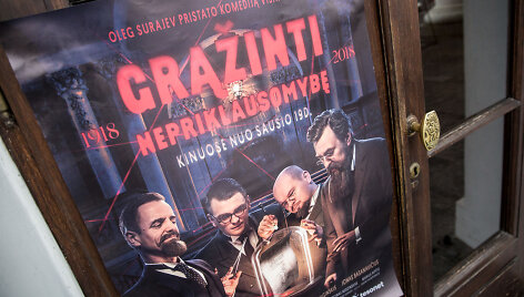 Komedijos &bdquo;Grąžinti nepriklausomybę&ldquo; pristatymas   