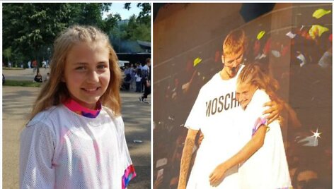 Gabrielė Bruzgulytė kartu su Justinu Bieberiu