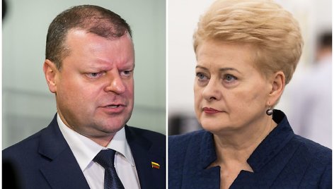 Saulius Skvernelis ir Dalia Grybauskaitė