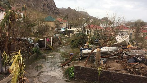 Uragano Irma nusiaubta Šv. Bartolomėjaus salos sostinė Gustavija