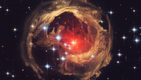 V838 Monocerotis - dvi į vieną susijungusios žvaigždės