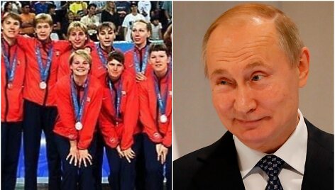 Vladimiras Putinas ir Rusijos olimpiečiai