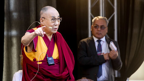 Dalai Lamos paskaita Vilniaus universitete