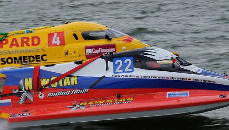 Edvardas Riabko sėkmingai pasirodė 24 valandų vandens formulių F2 varžybose.