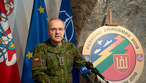 Spaudos konferencija apie busimas karines pratybas Lietuvoje