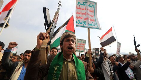 Jemeno husiai / MOHAMMED HUWAIS / AFP