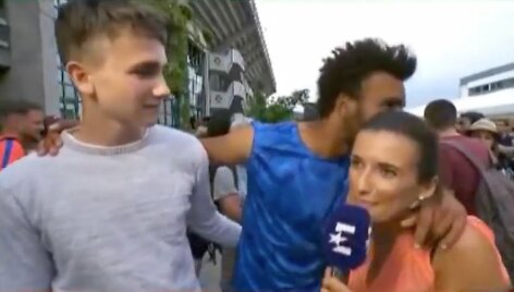 Maxime'as Hamou ir jį kalbinusi reporterė