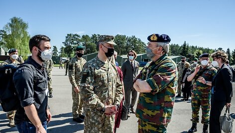 Rukloje susitiko Lietuvos ir Belgijos kariuomenių vadai