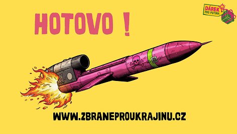 Čekai surinko pinigus Ukrainos raketai &bdquo;Flamingo&ldquo;, kuri &bdquo;gali pataikyti į Maskvą&ldquo;