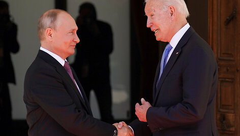 Joe Bideno ir Vladimiro Putino susitikimas Ženevoje