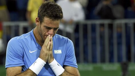 Juanas Martinas Del Potro prie&scaron; Roberto Bautista-Agutą
