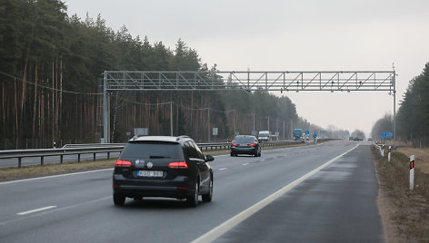 Kontrolės įranga kelyje Kaunas-Jonava