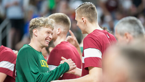 Mindaugas Kuzminskas ir Kristapas Porzingis