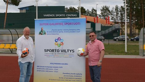 Fondo &bdquo;Sporto viltys&ldquo; komanda &ndash; Vytaras Radzevičius ir Rolandas Markinas