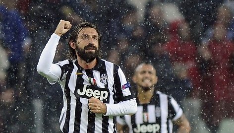 Andrea Pirlo žaidė 100-ąsias Čempionų lygos rungtynes