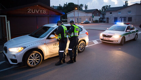 Naktinis policijos reidas Palangoje