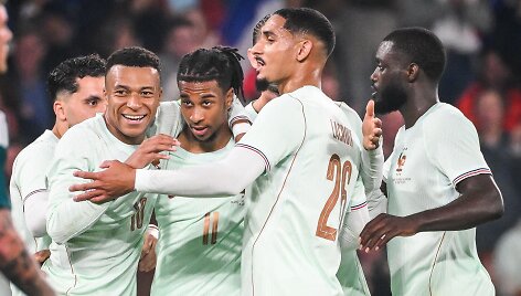 Kylianas Mbappe, Michaelas Olise ir Prancūzijos futbolo rinktinė