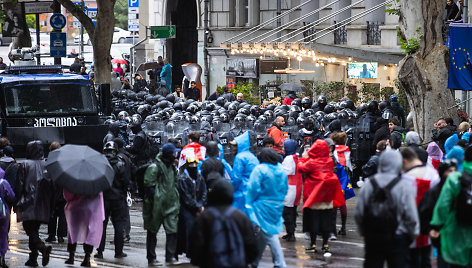 Protestuotojai Tbilisyje