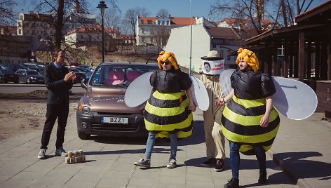 „CityBee“ pristatė Lietuvoje retai sutinkamą automobilį „Fiat Multipla“