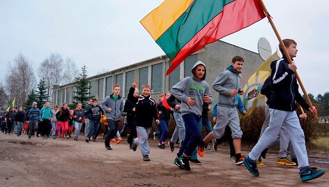 Bėgimas aplink Ruklos miestelį &ndash; skirtas Lietuvos Nepriklausomybės atkūrimo dienai paminėti 