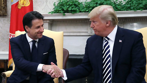 Italijos ministro pirmininko Giuseppe Conte ir D.Tumpo susitikimas