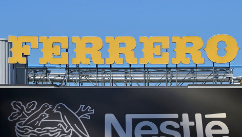 „Nestle“ ir „Ferrero“ logotipai