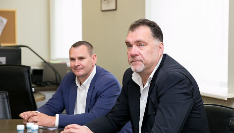 Mindaugas &Scaron;pokas ir Arvydas Sabonis
