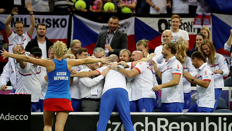 Čekijos rinktinė laimėjo „Fed Cup“ turnyrą