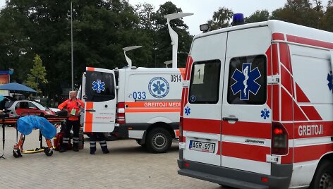 Greitosios pagalbos medikai Palangoje surengė žaidynes, kurių metu mokosi įvairiose situacijose gelbėti žmones.