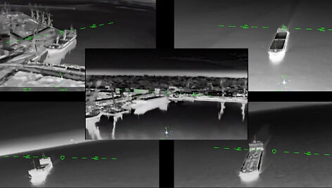 Ukrainos dronai smogė 5 Rusijos laivams