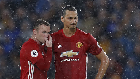 Wayne'as Rooney ir Zlatanas Ibrahimovičius