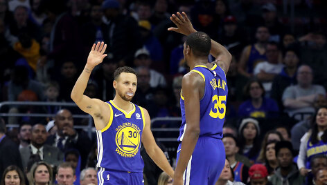Stephenas Curry ir Kevinas Durantas