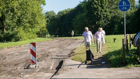 Dviračių takas Antakalnyje