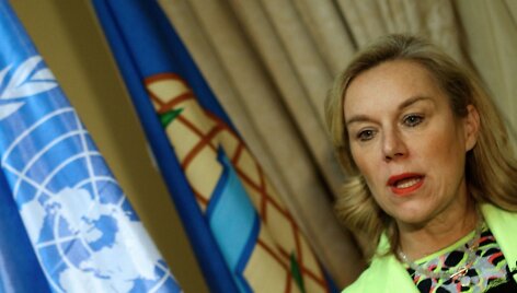 JT misijos sunaikinti Sirijos cheminius ginklus vadovė Sigrid Kaag
