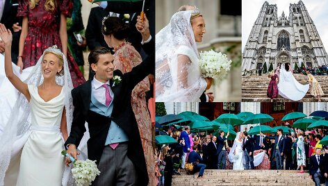 Belgijos princesės Marios Lauros ir bankininko Williamo Isvy vestuvės