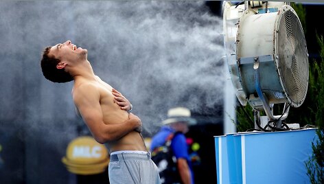 &Scaron;iemet &bdquo;Australian Open&ldquo; organizatoriai gerokai daugiau dėmesio skirs lauko temperatūrai