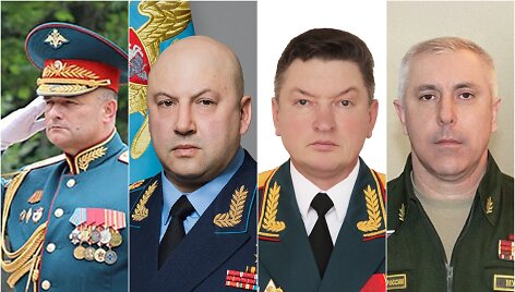 Andrejus Syčevojus, Sergejus Surovikinas, Aleksandras Lapinas ir Rustamas Muradovas