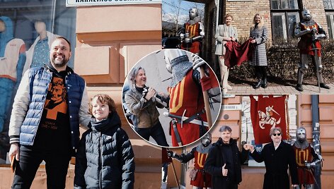 Vilniuje atidengtos Lietuvos karalių gatvių lentelės