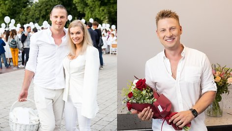 Justinas Lapatinskas su žmona Migle