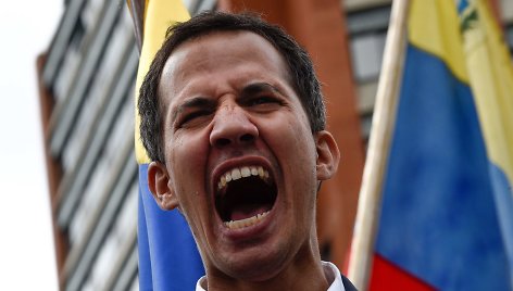 Venesuelos prezidentu pasiskelbęs Juanas Guaido