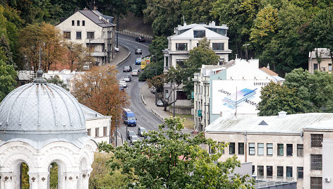 Kauno panorama nuo „Britanikos“ stogo