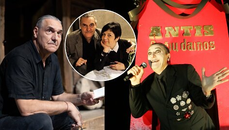 Algirdas Kau&scaron;pėdas su žmona Vilija