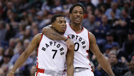 Kyle'as Lowry ir DeMaras DeRozanas 
