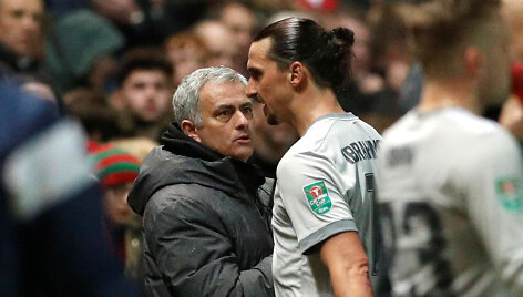 Jose Mourinho ir Zlatanas Ibrahimovičius