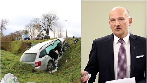 R.Bakutis teisiamas dėl avarijos Lenkijoje.