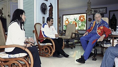 Fidelis Castro ir Nicolas Maduro