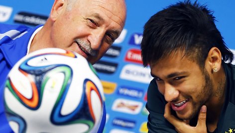 Luizas Felipe Scolari ir Neymaras