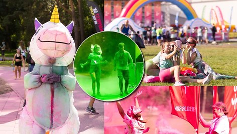 Vilniaus Vingio parke vyko 10-asis „The Color Run“ bėgimas
