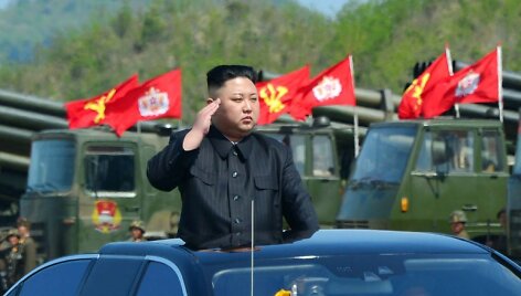 &Scaron;iaurės Korėjos lyderis Kim Jong Unas