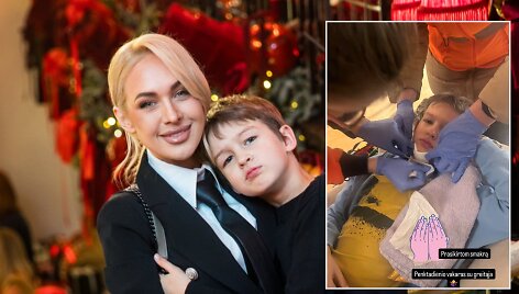 Oksana Pikul su sūnumi Dominyku